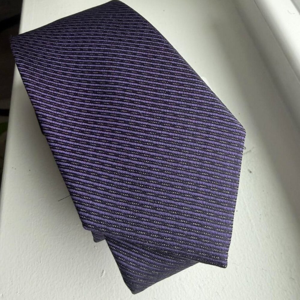 NWT Marc Anthony purple fashion spinner micro stripe tie